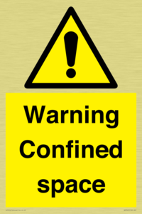 Warning Confined space